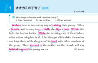 「速読英単語 オオカミの子育て 長文」見本