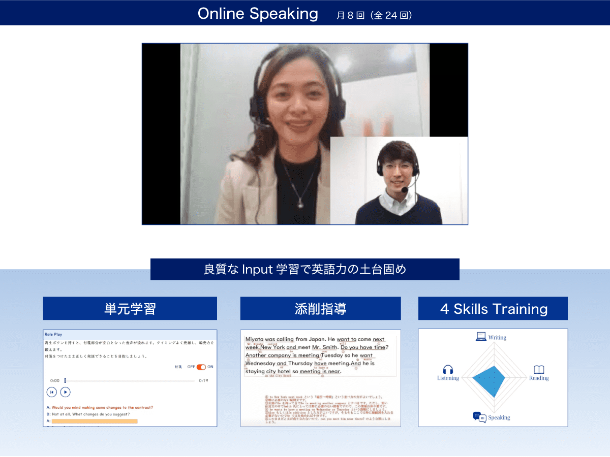 良質なInput学習で英語力の土台固め