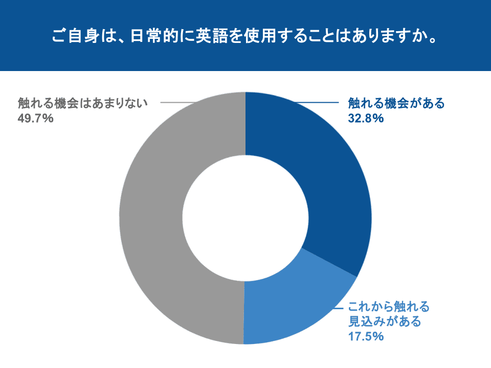 図表4：回答者の英語使用状況