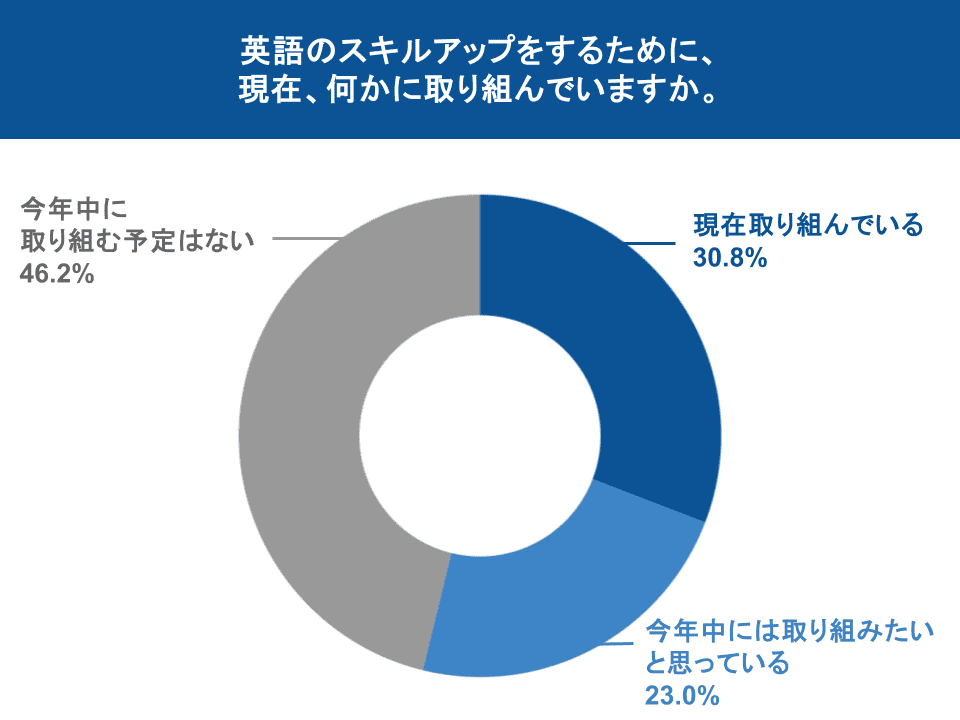 図表6：英語のスキルアップへの取り組み