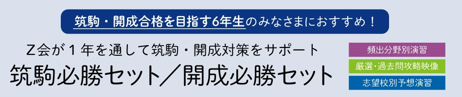 筑駒・開成必勝セット