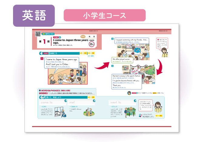 12月号英語（小学生タブレットコース）「思い出を伝えよう」