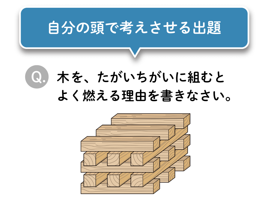 考えさせる出題で柔軟な応用力を伸ばせる