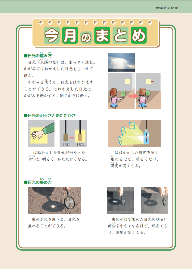 お子さまの体系的な理解を助ける「今月のまとめ」