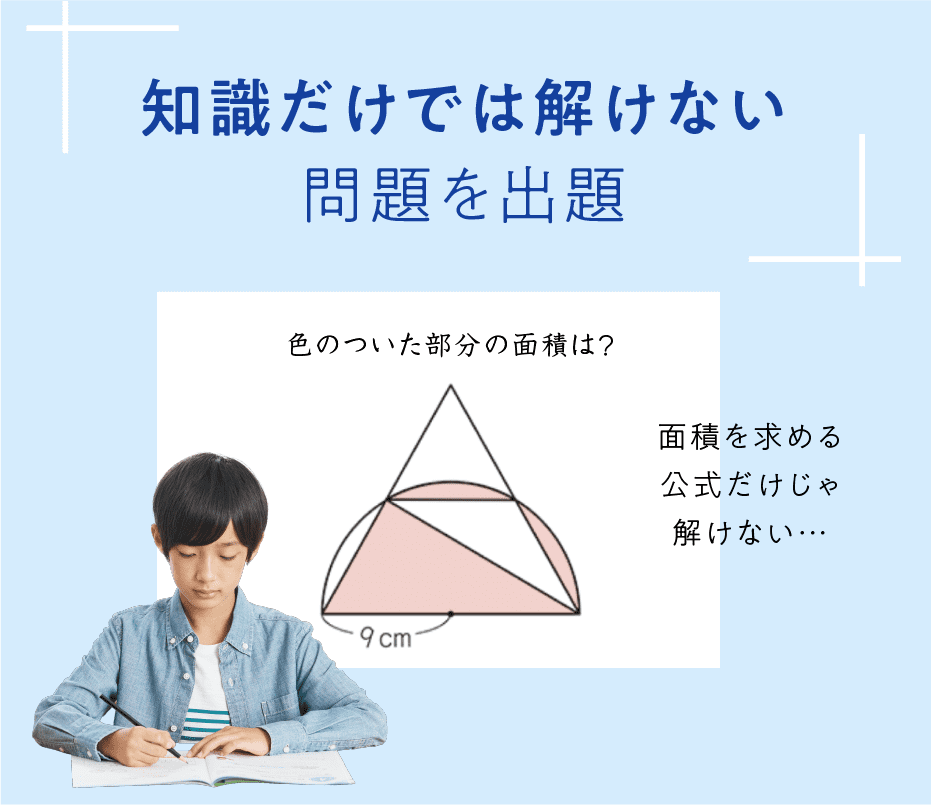 知識だけでは解けない問題を出題
