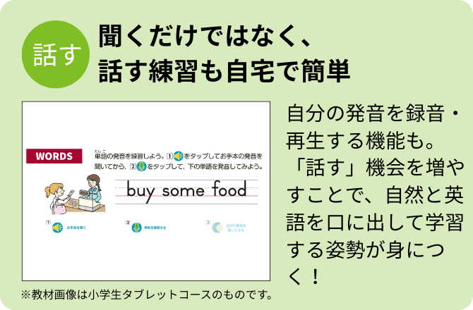 話す