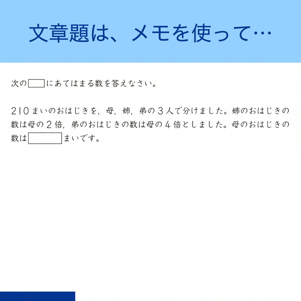 考える力を育む問題