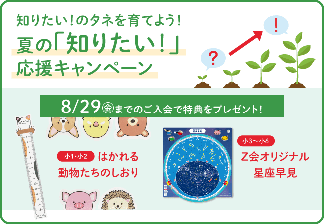 夏の入会キャンペーン