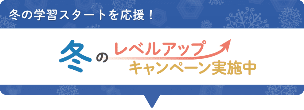 冬のレベルアップキャンペーン実施中！