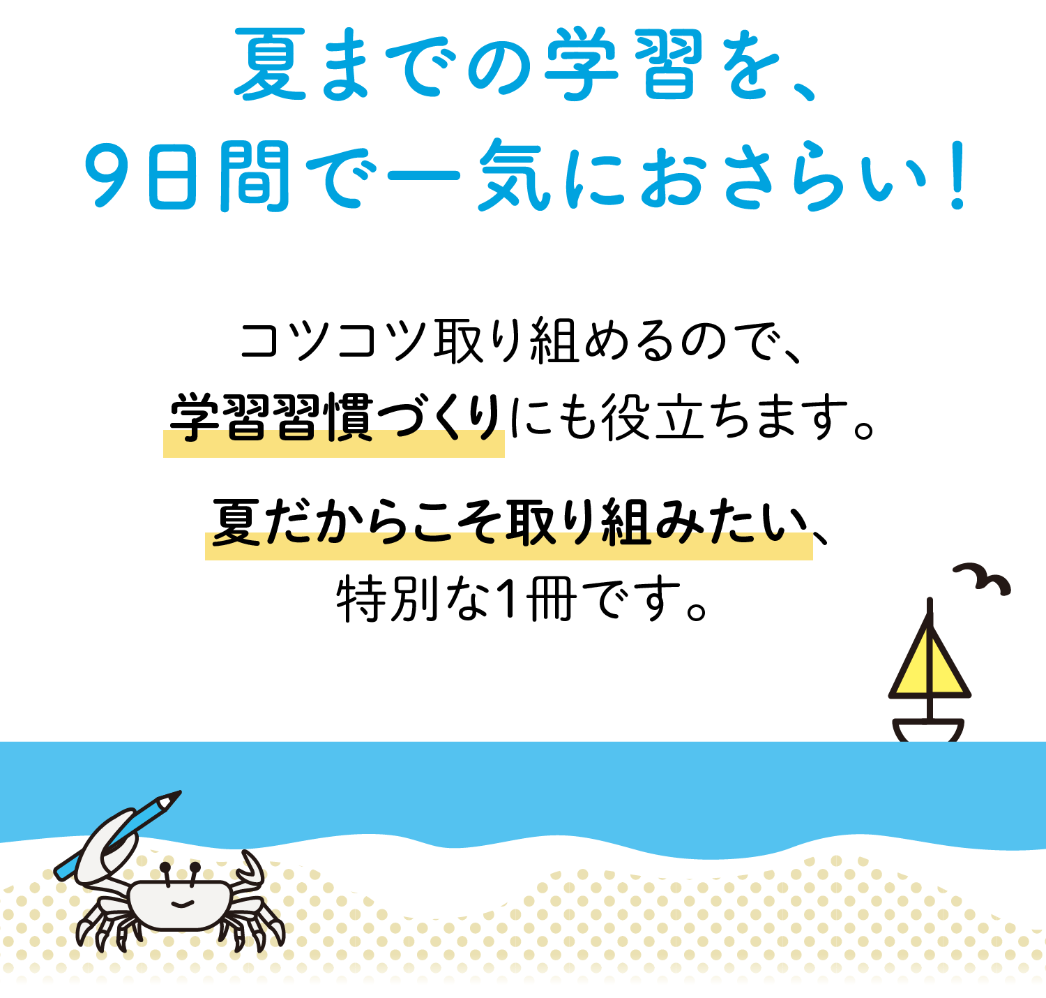 夏までの学習を、9日間で一気におさらい！
