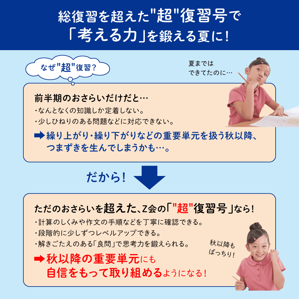 小1・夏の“超”復習号（8月号）のご紹介 - Z会の通信教育 小学生