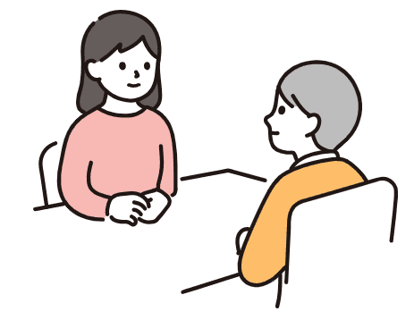 学校に説明