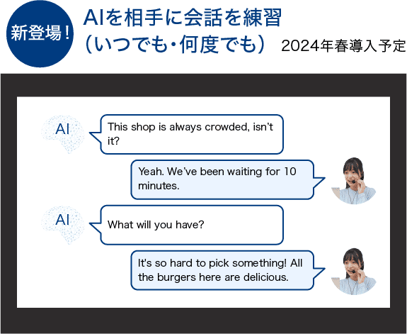 AIを相手に会話を練習