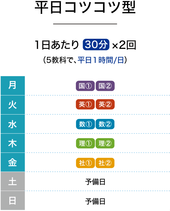 平日コツコツ型