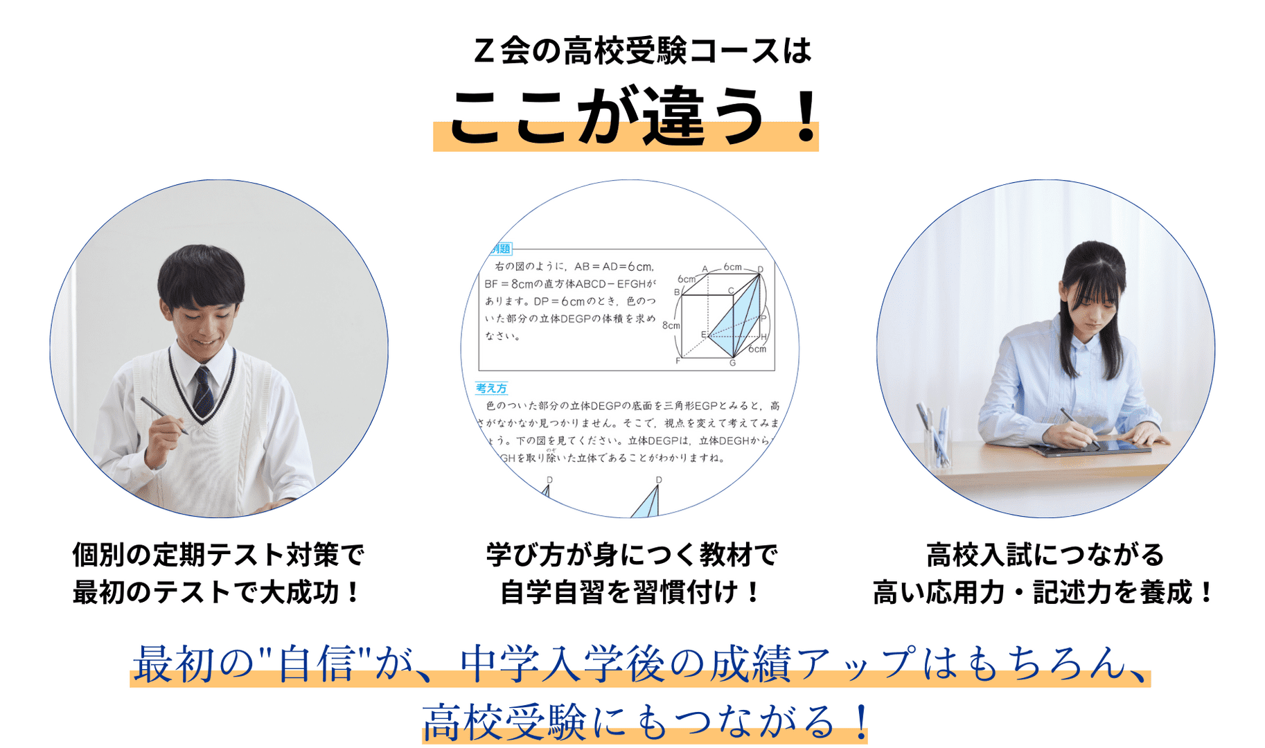 【新中学1年生向け】Z会なら中1ギャップでつまずかせない。入学後の学年上位を実現する中学準備。先輩保護者に聞きました！中学準備は必要だと思う。89.4%