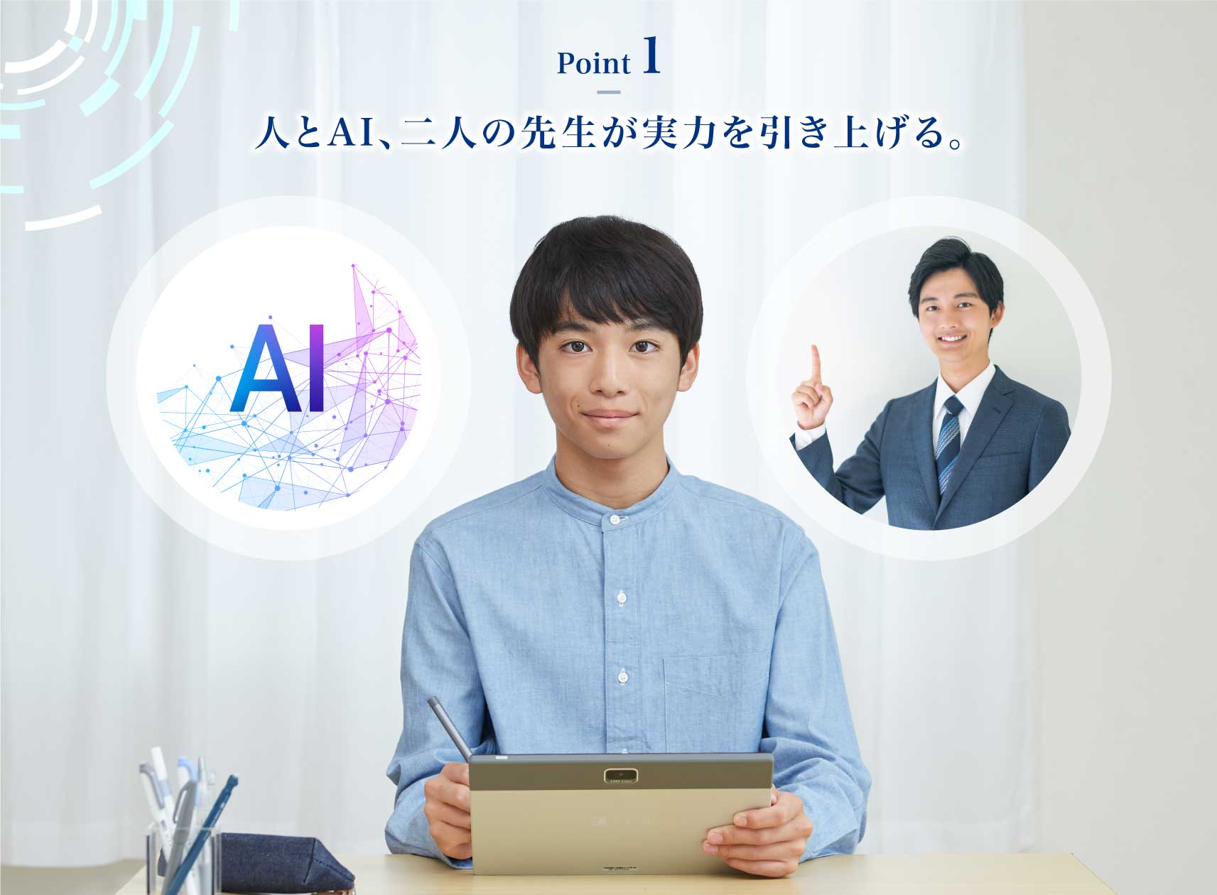 【Point1】AI×人の指導で「わかりきる」を実現