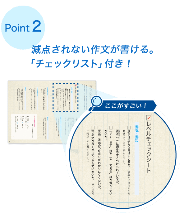 Point2-減点されない作文が書ける「チェックリスト付き!」
