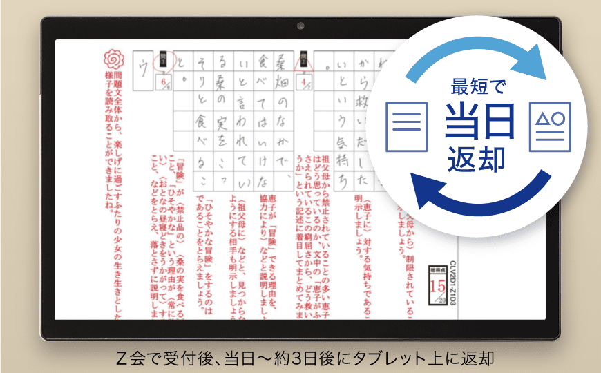 最短で当日返却