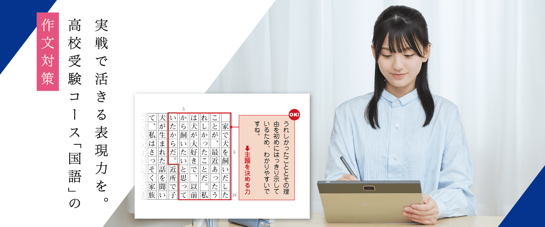 高校受験コース「国語」の作文対策