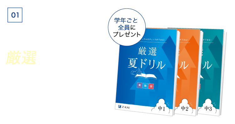 特典01-学年別厳選夏ドリル