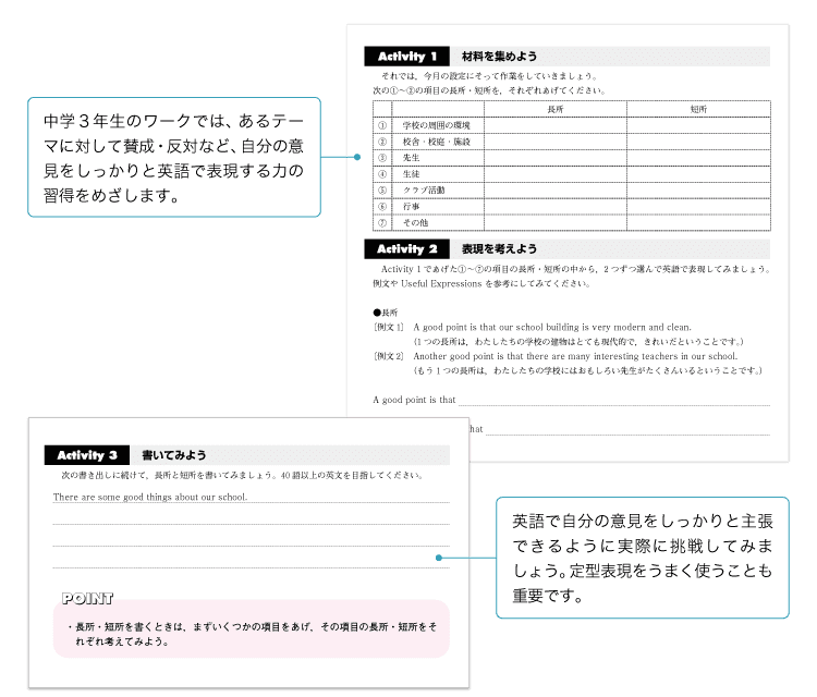英語Writingワーク中3生