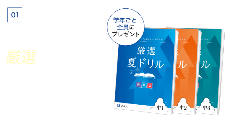 特典01-学年別厳選夏ドリル