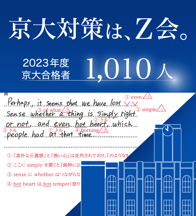 Z会　京大　大学受験本科　国語英語数学2021.8月〜2021.10月