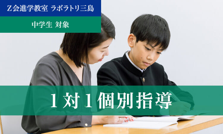 1対1個別指導（2024年度）｜Ｚ会進学教室 ラボラトリ三島　中学生