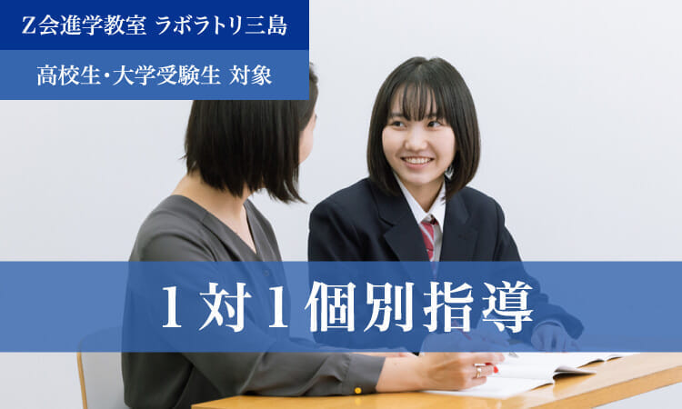 1対1個別指導（2024年度）｜Ｚ会進学教室 ラボラトリ三島　高校生