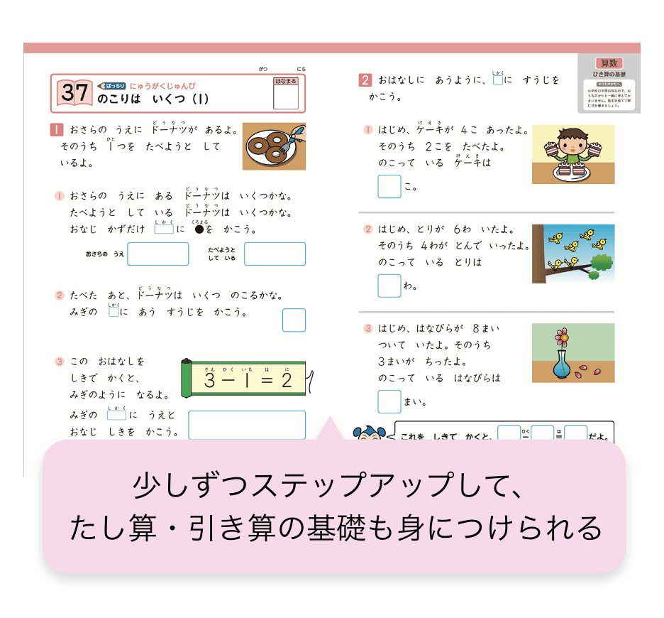 小学校入学に向けた基礎学力を