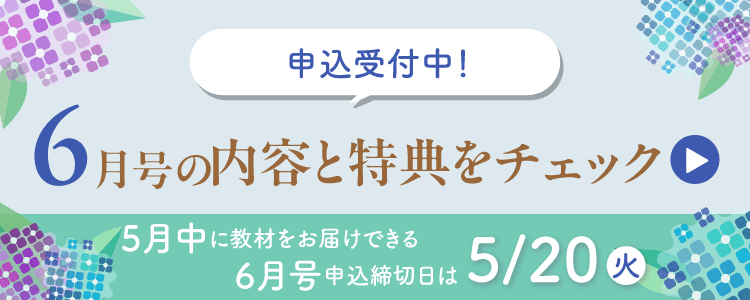 6月号の内容と特典をチェック