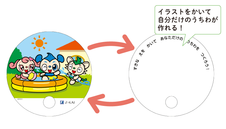 おえかきうちわ