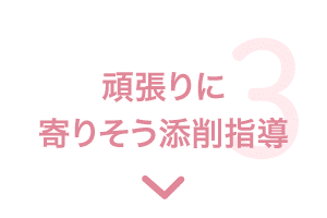 特長3 頑張りに寄りそう添削指導