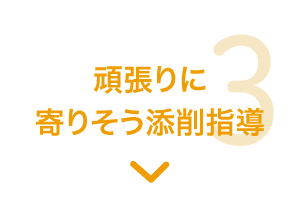 特長3 頑張りに寄りそう添削指導