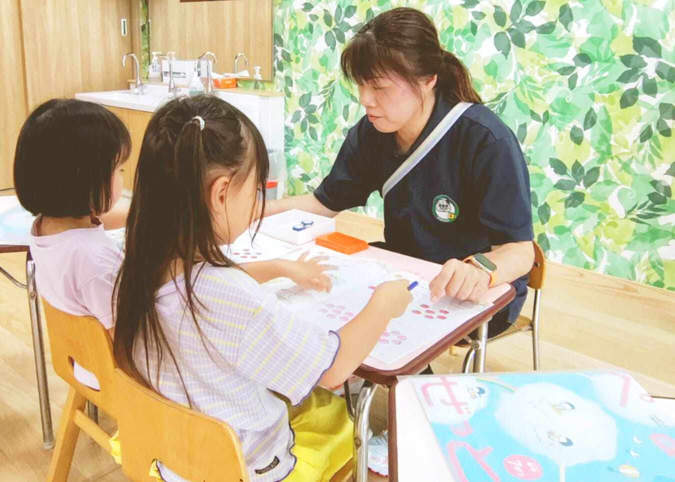 先生による指導の様子