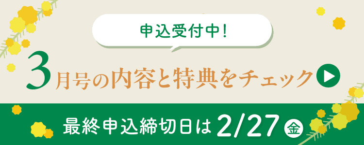 3月号の内容と特典をチェック