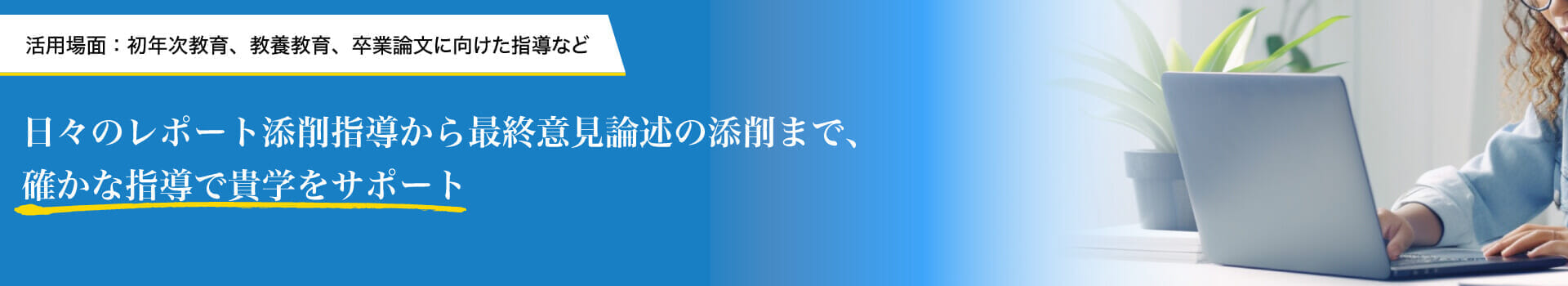 デジタル論文・レポート添削