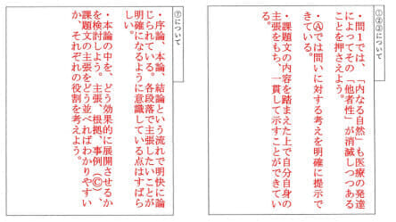 添削指導コメント