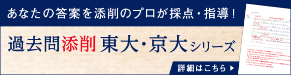 過去問添削東大・京大。添削のプロが採点・指導します。