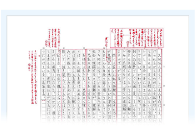 Ｚ会の通信教育　受験小論文シリーズ　添削指導例