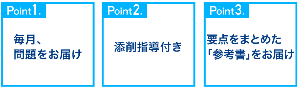 Ｚ会の通信教育　受験小論文シリーズ　ポイント