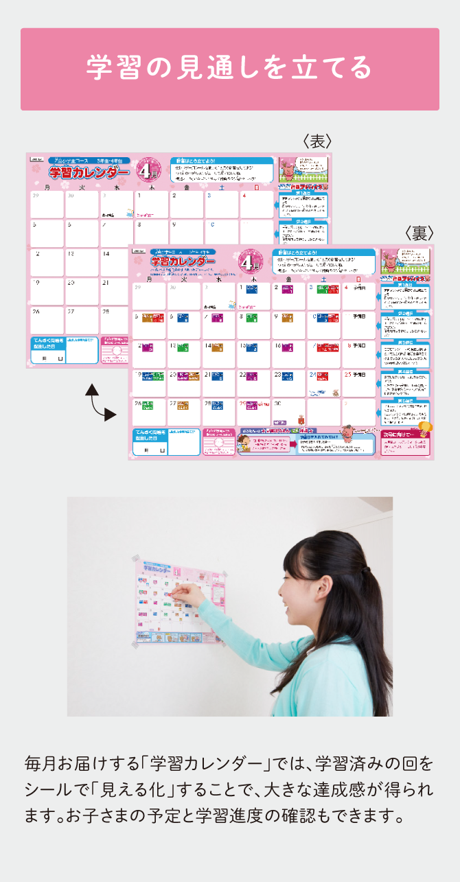 ｚ会の通信教育小学生コース 教材と学習の流れ