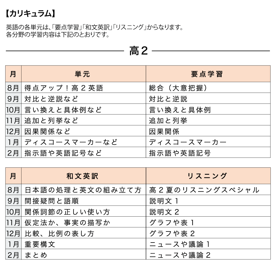 高2生向け 重要単元特訓パック ｚ会の通信教育 高校生