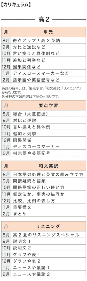 高2生向け 重要単元特訓パック ｚ会の通信教育 高校生