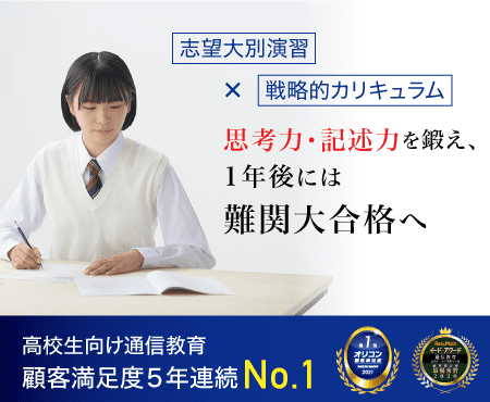志望大別演習×戦略的カリキュラム思考力・記述力を鍛え、1年後には難関大合格へ
