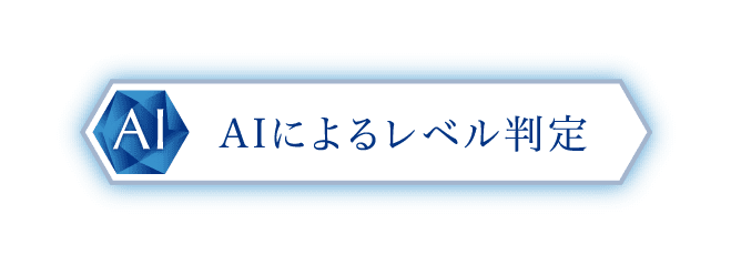 AIによるレベル判定