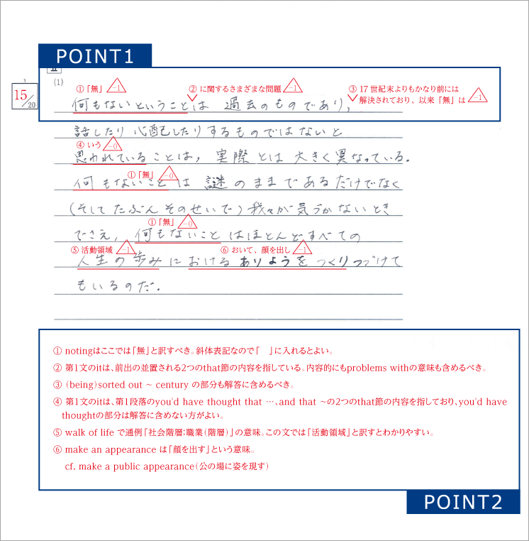 実際の添削指導例