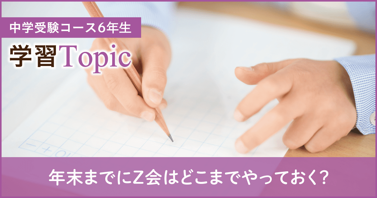 年末までにZ会はどこまでやっておく？ - Z会おうち学習ナビ