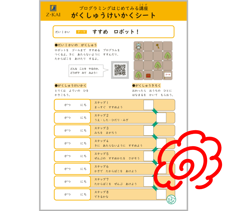 ひとつ学ぶたびに、親子で「できたね!」を確認
