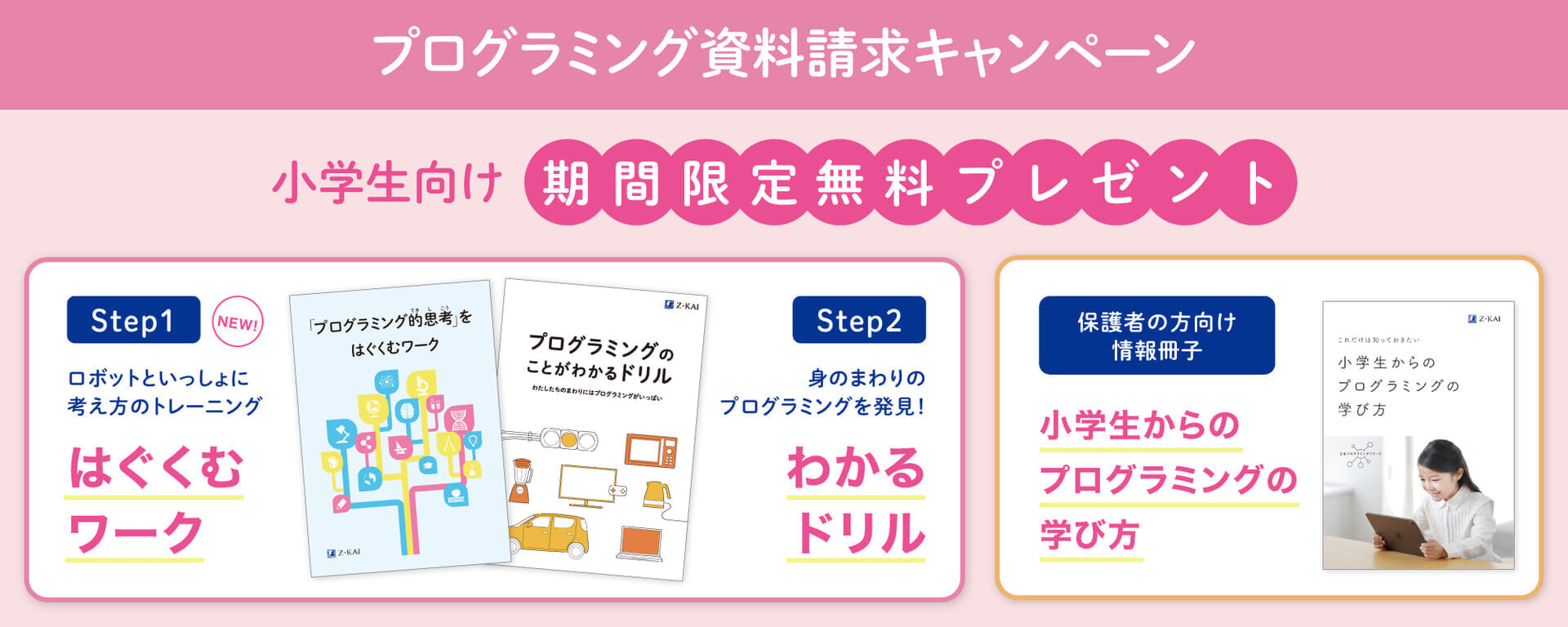 小学生向け資料請求キャンペーン